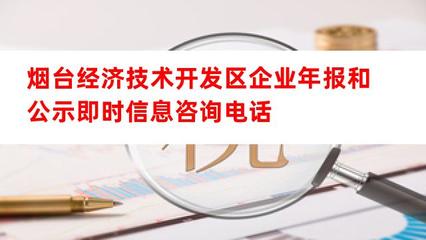 烟台经济技术开发区企业年报与公示信息咨询服务指南